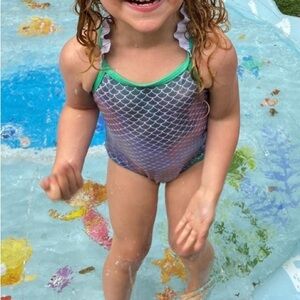 Shiny mermaid bathing suit